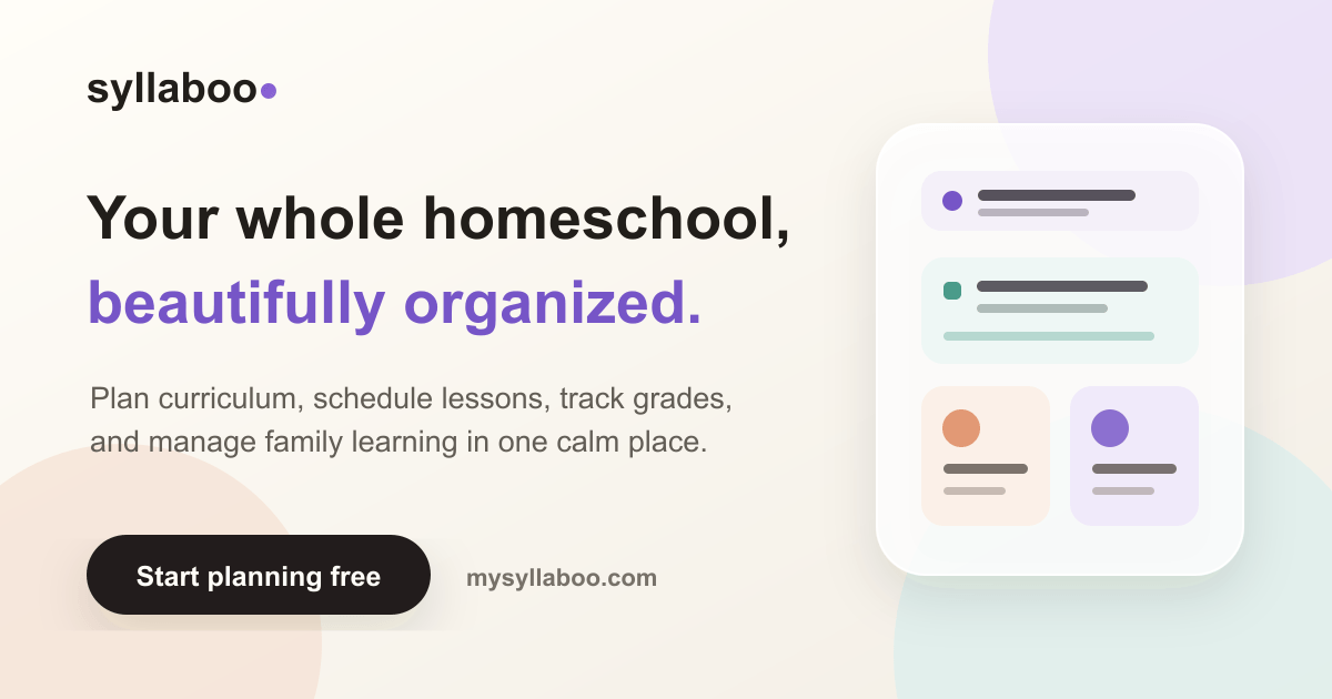 Syllaboo homeschool planner